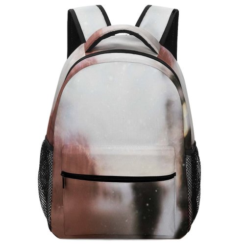 yanfind Children's Backpack  Focus Raining Street H Landscape Waterdrops Buildings Wear Urban  Outdoors Preschool Nursery Travel Bag