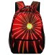 yanfind Children's Backpack Fireworks Th July Starburst Diwali Year's Eve Event Fte Festival Neon Preschool Nursery Travel Bag