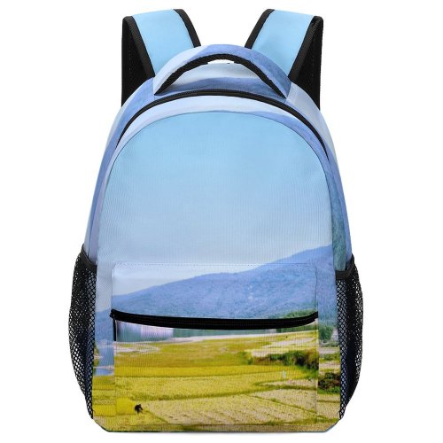 yanfind Children's Backpack Field Grassland Outdoors Countryside Paddy Mei Ling Wanli Nanchang China Plant Vegetation Preschool Nursery Travel Bag