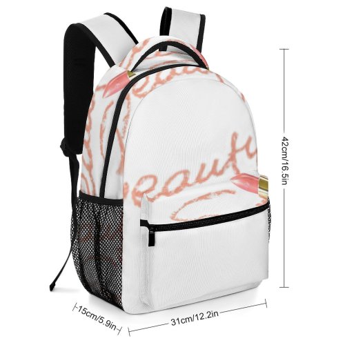 yanfind Children's Backpack Elegant Focus Romance Shining Love Fashion Luxury Lipstick Art Glamour Decoration Preschool Nursery Travel Bag