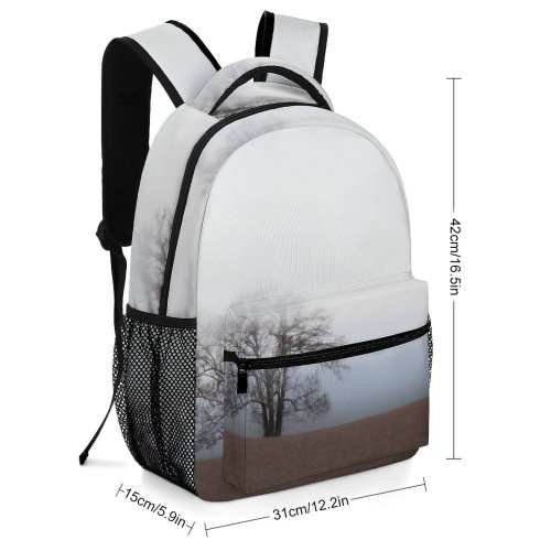 yanfind Children's Backpack Fog Outdoors Grey Tree Ripley Oh Usa Mist Plant Scenery Sky Field Preschool Nursery Travel Bag