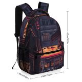 yanfind Children's Backpack  Street City Dark Lights Kong Empty Light Buildings Hong Urban Transportation Preschool Nursery Travel Bag