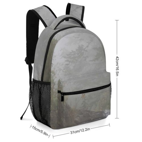yanfind Children's Backpack Grey Outdoors Fog Mist Парк Водопадов Менделиха Krasnodar Krai Art Туман Водопад Preschool Nursery Travel Bag