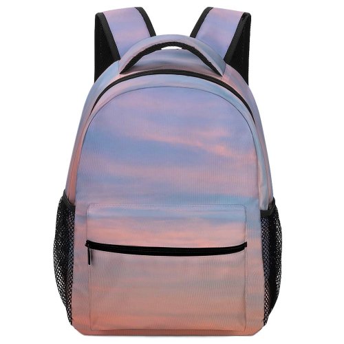 yanfind Children's Backpack Golden Dark Rural Scenery Clouds Sunset Grass Landscape Grassland Evening Wooden Preschool Nursery Travel Bag
