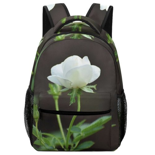yanfind Children's Backpack  Flower Plant Rose Geranium Petal Grey Preschool Nursery Travel Bag
