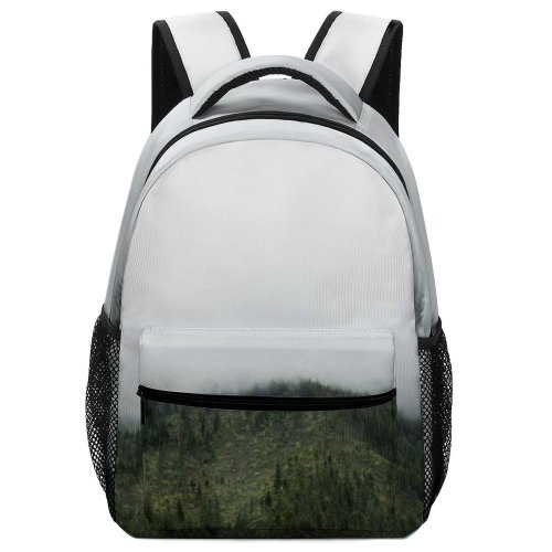 yanfind Children's Backpack Fog Washington Mist  United States Tree Outdoors Woodland Forest Cloud Landscape Preschool Nursery Travel Bag