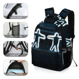 yanfind Children's Backpack Dark Time Outerwear Illuminated Lights Guy Fashionable Photoshoot Evening Expression Facial Youth Preschool Nursery Travel Bag