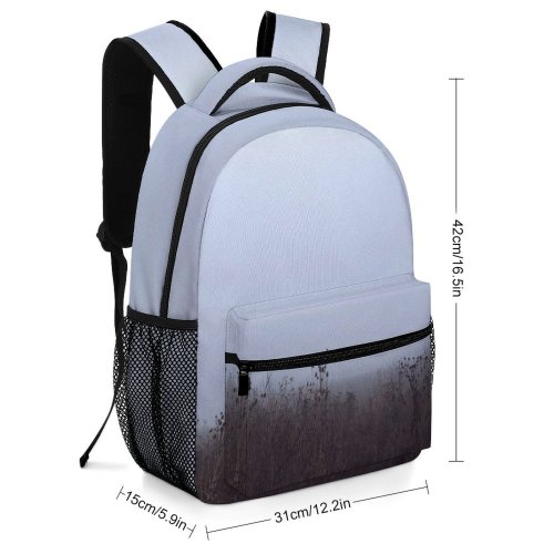 yanfind Children's Backpack Fog Outdoors Mist Dry Plants Field Creative Commons Preschool Nursery Travel Bag