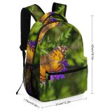 yanfind Children's Backpack Bee Honey Insect Invertebrate Butterfly Monarch Flowers Butterflies Colorful Flower With Stock Preschool Nursery Travel Bag