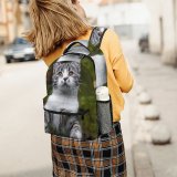 yanfind Children's Backpack Lochen Grey Abyssinian Kitten Austria Cat Autumn Wallpapers Manx Images Preschool Nursery Travel Bag
