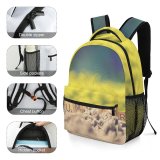 yanfind Children's Backpack  Focus Sand Pieces Scrabble Grass Daylight Tiles Travel Summertime Vibes Beach Preschool Nursery Travel Bag