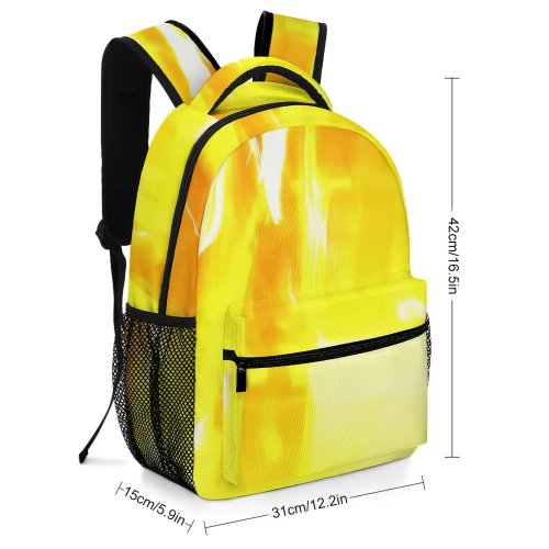 yanfind Children's Backpack  Vibrant Shimmer Dynamic Blaze Dark Shiny Illuminate Burn Danger Fast Fire Preschool Nursery Travel Bag