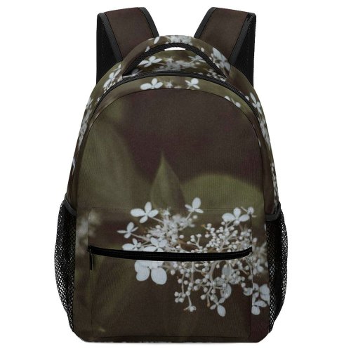 yanfind Children's Backpack Flower  Flora Lilac Plant Dill Seasoning Leaves Cherry Dark Leaf Grey Preschool Nursery Travel Bag
