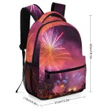 yanfind Children's Backpack Festival Evening Year Colorful Year's Explosion Lights Eve Night Display Fireworks Preschool Nursery Travel Bag