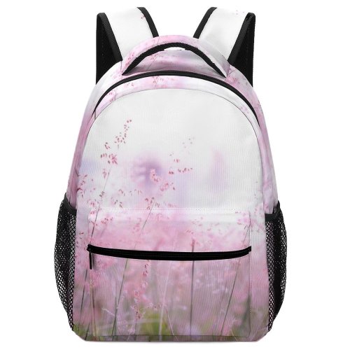 yanfind Children's Backpack Flora Grass Landscape Laptop Hayfield Field Garden Flowers Season Depth Preschool Nursery Travel Bag