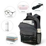 yanfind Children's Backpack Frozen Winter Dark Lights Scenery Landscape Evening Island Beach Nightsky Snow Astronomy Preschool Nursery Travel Bag