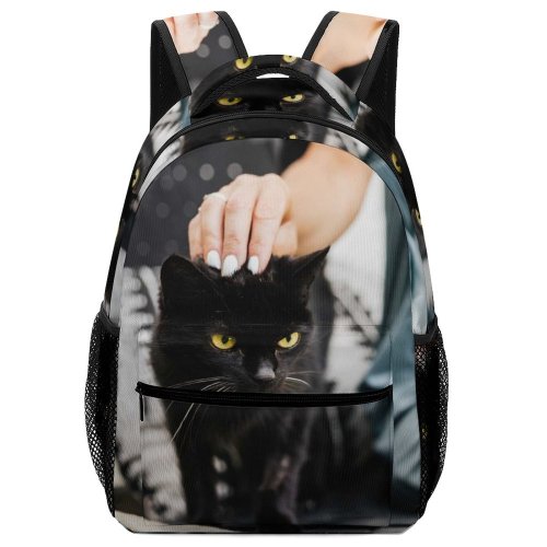 yanfind Children's Backpack Lazy Young Relaxation Family Portrait Cute Love Sofa Sit Cat Pretty Preschool Nursery Travel Bag
