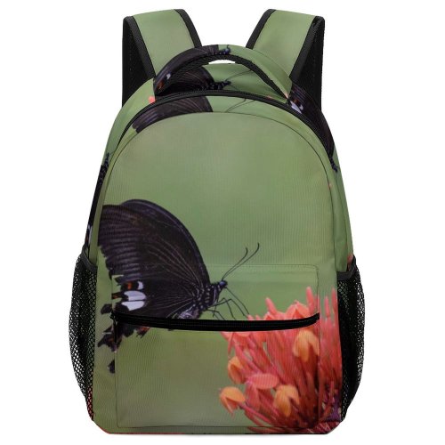 yanfind Children's Backpack Bee Honey Insect Invertebrate Butterfly Plant Bush Vegetation Asteraceae  Flower Monarch Preschool Nursery Travel Bag