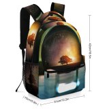 yanfind Children's Backpack  Bokeh Tree Dark Ball Lights Shaped Crystal Preschool Nursery Travel Bag