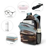 yanfind Children's Backpack  Bus Street City Time Lights Downtown Lapse Cityscape Daylight Traffic Clock Preschool Nursery Travel Bag