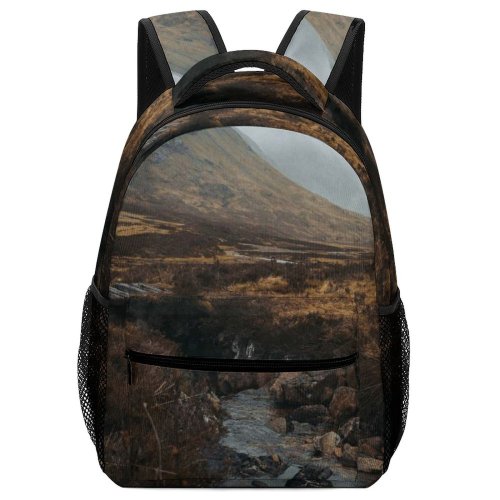 yanfind Children's Backpack Countryside Wilderness Creative Pictures Ground Outdoors Grey Scotland Range Великобритания Plateau Preschool Nursery Travel Bag