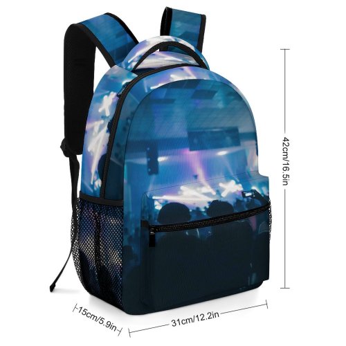 yanfind Children's Backpack Festival Crowd Concert Entertainment Stage Audience Live Performance Lights Spotlights Performers Preschool Nursery Travel Bag