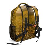 yanfind Children's Backpack Arid Rural Sunrise Countryside Plant Farm Pictures Grassland Outdoors Free Flower Preschool Nursery Travel Bag