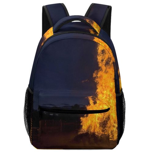 yanfind Children's Backpack Midsummer Wallpapers Pictures Stock Fire Sunset Free Burning Flame Hot Bonfire Preschool Nursery Travel Bag