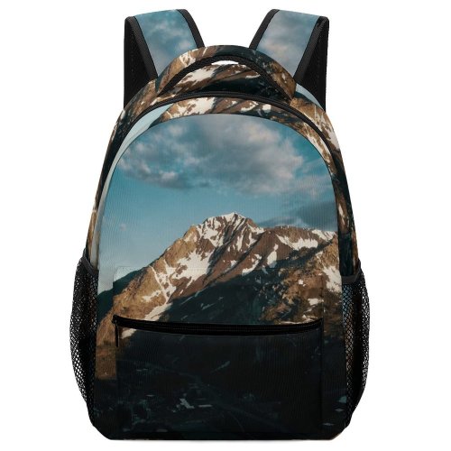 yanfind Children's Backpack Abies Scenery Range Tree States  Snow Wilderness Plant Fir Free Preschool Nursery Travel Bag
