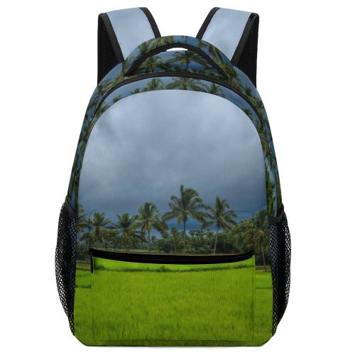 yanfind Children's Backpack Kerala Free Field Grassland Countryside Vegetation Outdoors Paddy India Plant Stock Images Preschool Nursery Travel Bag