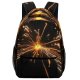 yanfind Children's Backpack Festival Deepavali Diwali Crakers Fireworks Dark Night Colourful Colour Light Midnight Darkness Preschool Nursery Travel Bag