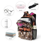 yanfind Children's Backpack Butterfly Insect Invertebrate Monarch Plant  Flower Purple Preschool Nursery Travel Bag