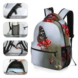 yanfind Children's Backpack Butterfly Insect Flower Invertebrate Park Khanvel India Moth Flora Plant Leaf Forest Preschool Nursery Travel Bag