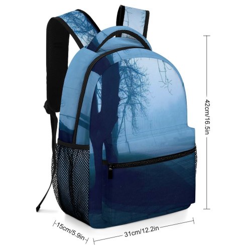 yanfind Children's Backpack Fog Outdoors Mist Path Public Domain Preschool Nursery Travel Bag