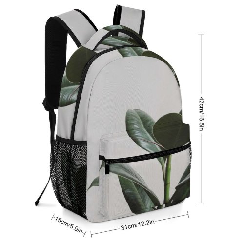 yanfind Children's Backpack Freshness Stem Plant Houseplant Leaves Growth Preschool Nursery Travel Bag