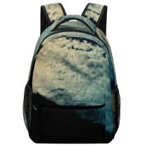 yanfind Children's Backpack Texture Space Shuttle Galaxy Globe Cloud Sky Outer Ocean Land Preschool Nursery Travel Bag