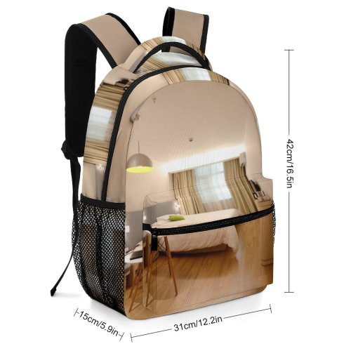 yanfind Children's Backpack Family Design Lamp Home Mirror Cozy Window Table Room Bed Luxury Sofa Preschool Nursery Travel Bag