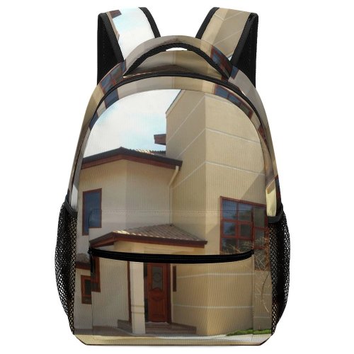 yanfind Children's Backpack City Summer Casa Neighborhood Concrete Glass Maison Home Lar Hogar Architecture Preschool Nursery Travel Bag