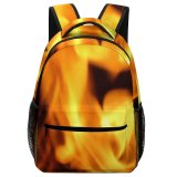 yanfind Children's Backpack Flames Burn Texture Hot Fire Flame Heat Preschool Nursery Travel Bag