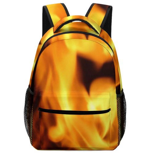 yanfind Children's Backpack Flames Burn Texture Hot Fire Flame Heat Preschool Nursery Travel Bag