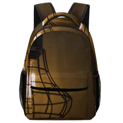 yanfind Children's Backpack Electricity Energy Dark Design Idea Vintage Light Illuminated Bulb Lamp Lantern Preschool Nursery Travel Bag