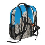 yanfind Children's Backpack Cliff Outdoors Rock  Range Peak Ocean Sea Preschool Nursery Travel Bag