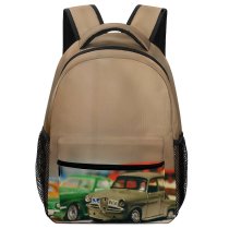 yanfind Children's Backpack Drive Motor Metal Mini Toy Hobby Fashioned Stationary Colour Headlight Old Preschool Nursery Travel Bag