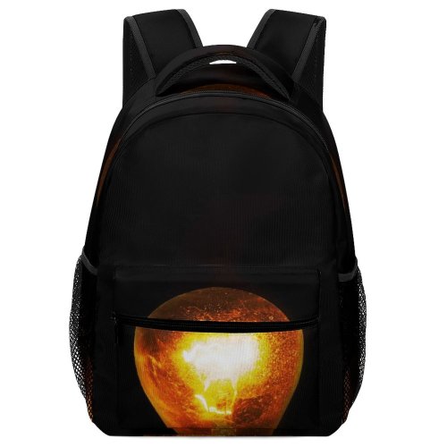 yanfind Children's Backpack Glass Electricity Energy Dark Light Illuminated Bulb Luminescence Preschool Nursery Travel Bag