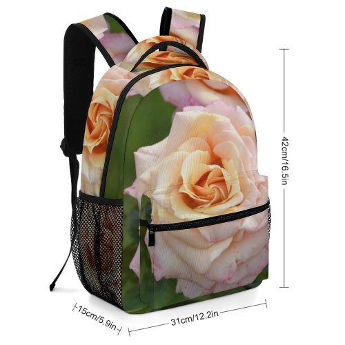 yanfind Children's Backpack Flower Rose  Plant Micro Thorn Garden Petals Petal Leaves Leaf Buds Preschool Nursery Travel Bag