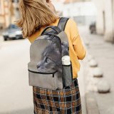 yanfind Children's Backpack Outdoors Cute Little  Portrait Staring Kitten Grey Pet Whisker Fur Wildlife Preschool Nursery Travel Bag