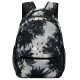 yanfind Children's Backpack Dark Forest Pine Outdoors Flying Scenic Woods Branches Fir Silhouette Trees Birds Preschool Nursery Travel Bag