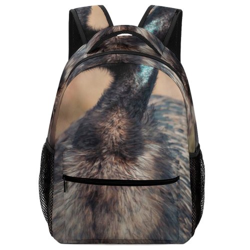 yanfind Children's Backpack Poultry Bird Outdoors Daylight Zoology  Side Beak Grass Portrait Wildlife Feather Preschool Nursery Travel Bag