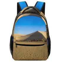 yanfind Children's Backpack Desert Outdoors Soil Sand Jiuquan Gansu China Dunhuang Dune Camel  Dunes Preschool Nursery Travel Bag