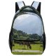 yanfind Children's Backpack Field Grassland Outdoors Cow Countryside Farm Rural Kyrgyzstan Pasture Meadow Grazing Ranch Preschool Nursery Travel Bag